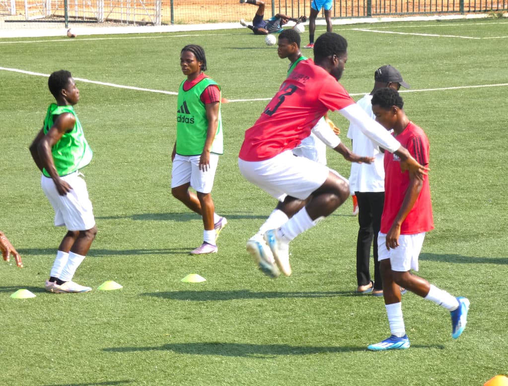 High in the air for goals